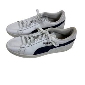 Puma Smash V2 Sneakers Mens 10.5 White Lace-Up Low Top Streetwear Retro 90s
